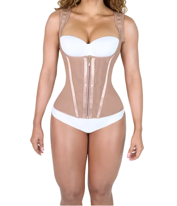 UltraShape Waist Trainer — Steel Boning Rods & Back Support