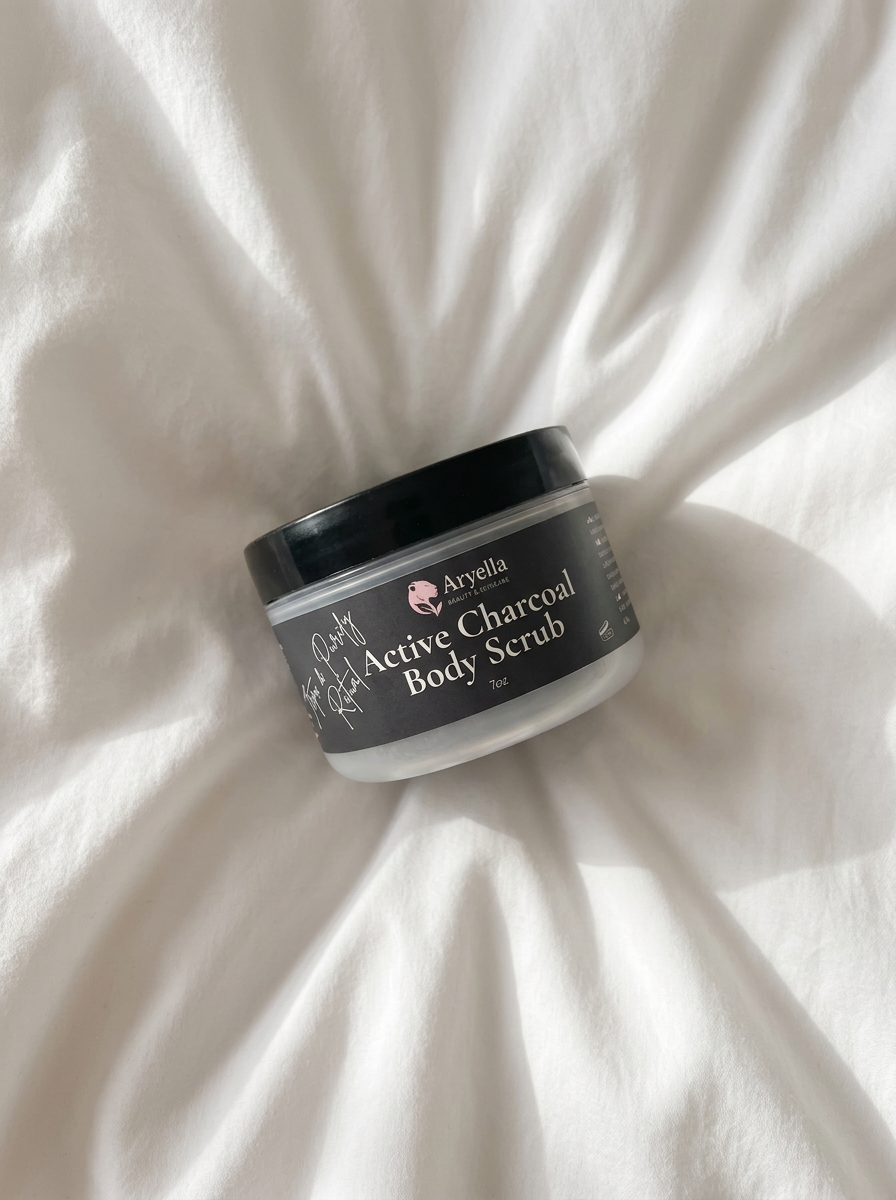 Detox & Purify Active Charcoal Body Scrub — Deep Cleanse & Smooth